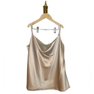NWT Woman’s tank tops Satin with Lace One Size fors S-L